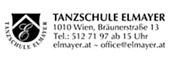 Logo der Tanzschule Elmayer mit Schriftzug